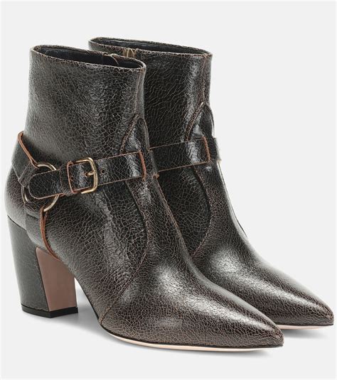 miu miu leather ankle boots